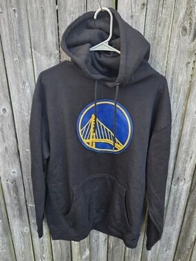 G.S. WARRIORS STEPH CURRY LARGE Hoodie with Blue and Gold Bridge Logo